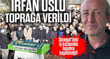 Senegal'deki iş kazasında hayatını kaybeden işçi toprağa verildi