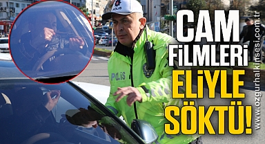 Sürücüler ceza yememek için cam filmlerini söktü