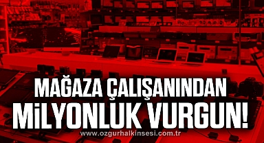 Teknoloji mağazasında 2.5 milyonluk vurgun