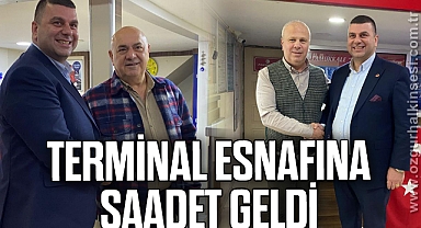 TERMİNAL ESNAFINA SAADET GELDİ
