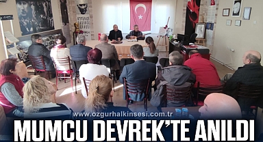 UĞUR MUMCU DEVREK’TE ANILDI