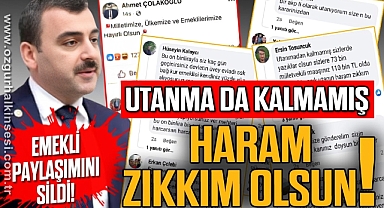UTANMA DA KALMAMIŞ HARAM, ZIKKIM OLSUN!