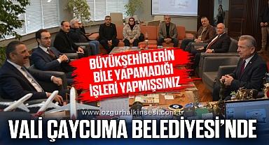 Vali Hacıbektaşoğlu Çaycuma Belediyesi'nde