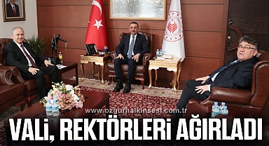 Vali, rektörleri makamında ağırladı