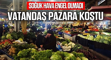 Vatandaş pazara koştu