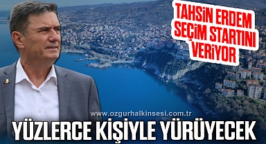YÜZLERCE KİŞİYLE YÜRÜYECEK