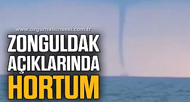 Zonguldak açıklarında hortum oluştu