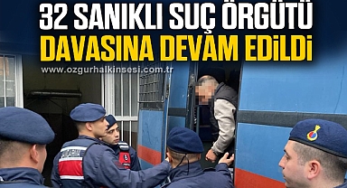 Zonguldak'ta 32 sanıklı suç örgütü davasına devam edildi