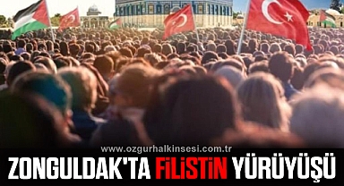 Zonguldak'ta Filistin Yürüyüşü
