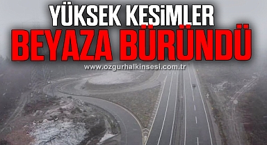 Zonguldak’ta yüksek kesimlere kar yağdı