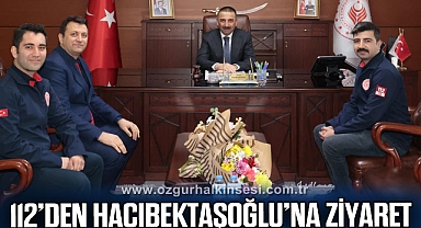 112’den Hacıbektaşoğlu’na ziyaret