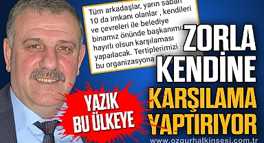 ALİ BEKTAŞ ZORLA KENDİNE KARŞILAMA YAPTIRIYOR