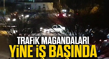 Asker uğurlamasında yolu kapatıp drift attılar
