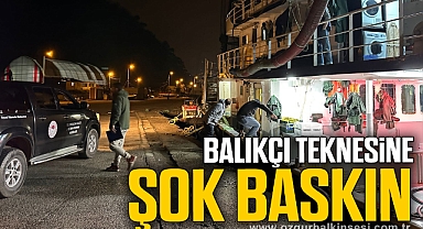 BALIKÇI TEKNESİNE ŞOK BASKIN