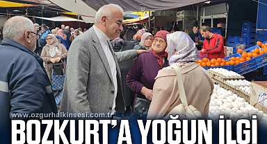 BAŞKAN BOZKURT’A YOĞUN İLGİ