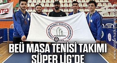 BEÜ Masa Tenisi Takımı Süper Ligi’de