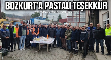 BOZKURT’A PASTALI TEŞEKKÜR