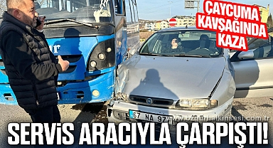 ÇAYCUMA KAVŞAĞINDA KAZA