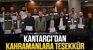Deprem bölgesinde çalışmalara katılanlara teşekkür