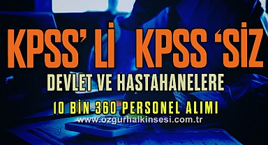 Devlete ve hastanelere 10 bin 360 güvenlik, temizlik, sekreter ve sağlık personeli alımı: İlanlar ve başvuru 2024