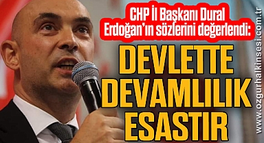 “DEVLETTE DEVAMLILIK ESASTIR”