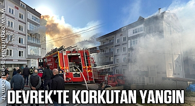 DEVREK'TE KORKUTAN YANGIN