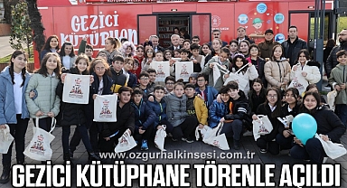 Gezici kütüphane törenle açıldı