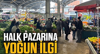Halk pazarına yoğun ilgi
