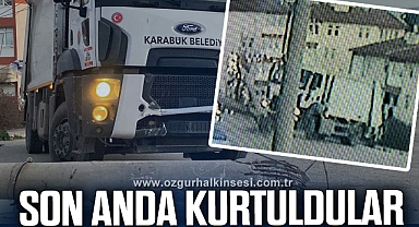 İşçiler kopan tellerden son anda kurtuldu