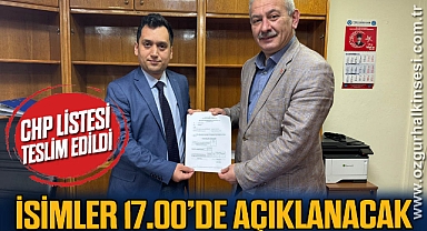 İSİMLER 17.00’DE AÇIKLANACAK