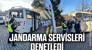 JANDARMA SERVİSLERİ DENETLEDİ