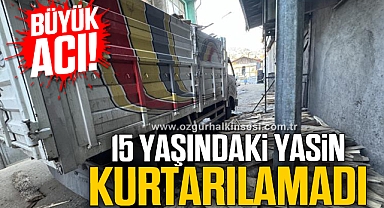 Kamyonetin kasasının çarptığı çocuk hayatını kaybetti