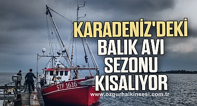Karadeniz'deki balık avı sezonu kısalıyor
