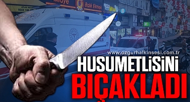 Karşılaştığı husumetlisini bıçakladı