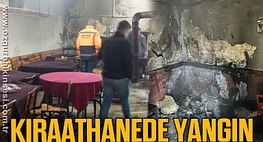 Kıraathanede yangın