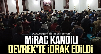 Mirac Kandili Devrek'te idrak edildi