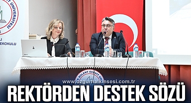 Rektörden destek sözü