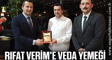 Rıfat Verim'e veda yemeği