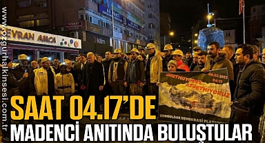 SAAT 04.17'DE MADENCİ ANITINDA BULUŞTULAR