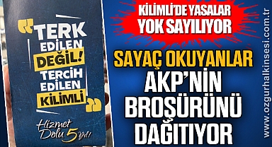 SAYAÇ OKUYANLAR AKP’NİN BROŞÜRÜNÜ DAĞITIYOR