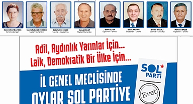 Sol Parti İl Genel Meclis Adayları