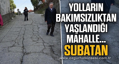 YOLLARIN BAKIMSIZLIKTAN YAŞLANDIĞI MAHALLE…