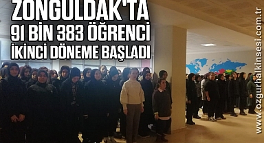 Zonguldak'ta 91 bin 383 öğrenci ikinci döneme başladı