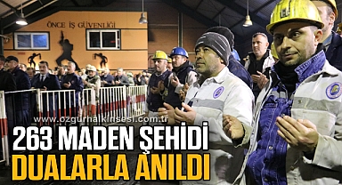 263 madenci dualarla anıldı