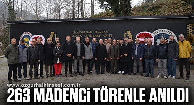 263 madencimiz için maden şehitleri anıtında tören