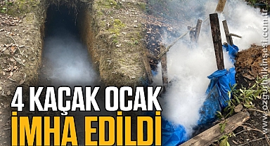 4 kaçak ocak imha edildi