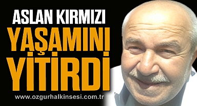 ASLAN KIRMIZI YAŞAMINI YİTİRDİ