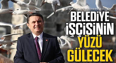 BELEDİYE İŞÇİSİNİN YÜZÜ GÜLECEK