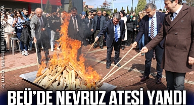BEÜ'de Nevruz ateşi yandı