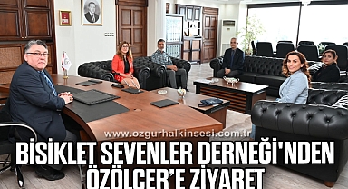 Bisiklet Sevenler Derneği'nden Özölçer’e Ziyaret